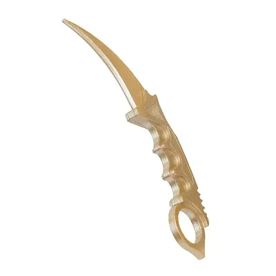 Деревянный нож Керамбит Голд/GOLD тренировочный нож Words of standoff -  купить с доставкой по выгодным ценам в интернет-магазине OZON (1152361009)