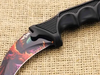 Нож керамбит CS GO красный — Интернет-магазин пневматики I Love Gun