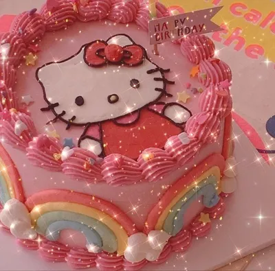 Торт hello kitty 3D