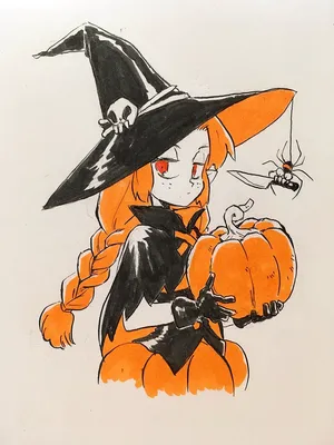 Рисунки для срисовки хеллоуинский (26 шт)