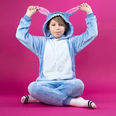 Adult Stitch Kigurumi Pajamas Stitch Angel Cosplay Costume Pajamas | eBay