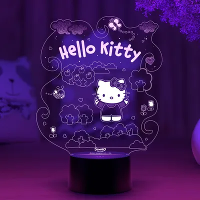 Китти в саду - Hello Kitty – купить по низкой цене (1490 руб) у  производителя в Москве | Интернет-магазин «3Д-Светильники»
