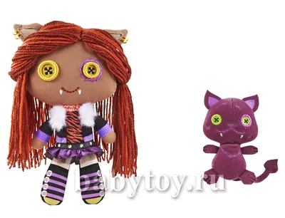 Monster High Школа Монстров Мягкая игрушка «Милый монстрик» — Клодин Вульф  с питомцем - BabyToy