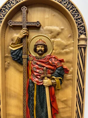 Икона Святой князь Владимир из янтаря купить в Украине по привлекательной  цене — Amber Stone