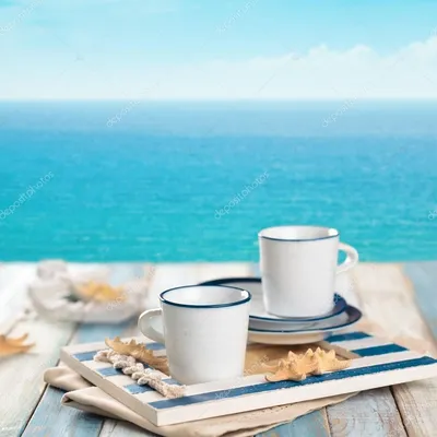 Море в чашке с кофе» — создано в Шедевруме