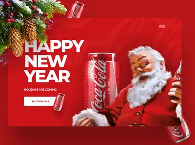 Download wallpaper coca-cola, New Year, Santa Claus free desktop wallpaper  in the resolution 1600x1200 — picture №159252