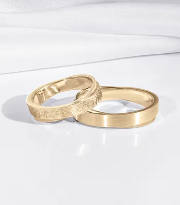 Пара обручальных колец из золота Е-504-R 💍 купить по цене 39316 руб. в  Москве