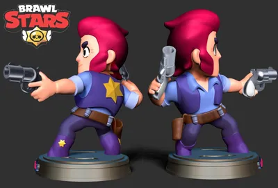 Brawl Stars Colt Cowboy with Pistols Tough Guy Brawler Action Figure PMI  International - Walmart.com