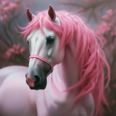 Конь с розовой гривой» — создано в Шедевруме