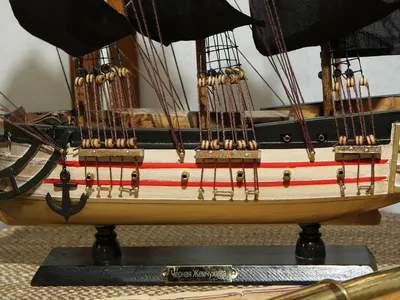 Бронзовый корабль \"Черная жемчужина\" – эксклюзивный подарок для любителей  морской тематики