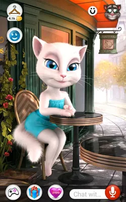 Cat Angela. TALKING ANGELA and FRIENDS - a cartoon for girls. - YouTube