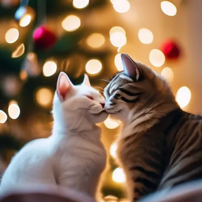 Котики целуются :3 | Пикабу