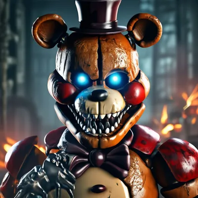 Фигурка Фредди кошмарного FNAF. Доставка по России | Музыка Детства