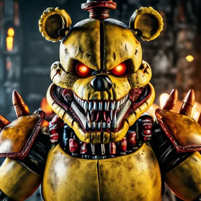 Кошмар Фредбера: жуткий аниматроник в игре FNaF» — создано в Шедевруме