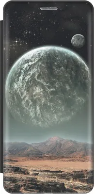 Чехол-книжка Пустыня и космос на Apple iPhone XR / Эпл Айфон Икс Эр черный  - купить с доставкой по выгодным ценам в интернет-магазине OZON (735443329)