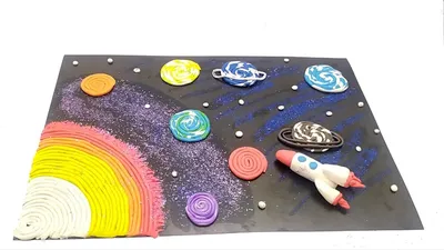 Поделка из пластилина ко Дню космонавтики - YouTube