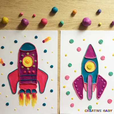 Идея украшения детской. Космос из пластилина! Детки постарше смогут сделать  фигурки сами! | Instagram