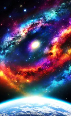 Ближний космос, планеты и звёзды, …» — создано в Шедевруме