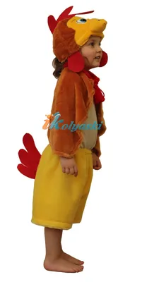 Костюм Петушка люкс из искусственного меха, детский карнавальный костюм  Петуха с хвостом, Петух - символ 2017 года, фирма Остров Игрушки -  Карнавалия