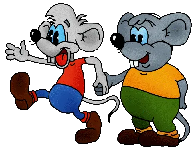 3D-модель мышей из мультфильма по 2D-рисунку