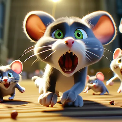 Кота Леопольда довели, мыши в …» — создано в Шедевруме