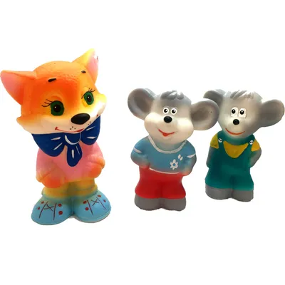 Кот Леопольд и мыши - резиновые фигурки - Полесье игрушки