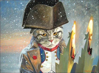 Коты-военные. Серия иллюстраций к Дню защитника Отечества | Пикабу