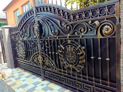Кованые ворота - изготовление кованых ворот - Виноградов