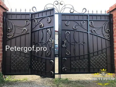 Купить кованые ворота в Санкт-Петербурге, цена в СПб