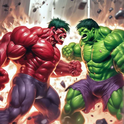Red Hulk (Красный Халк, Ралк, Генерал Таддеус И. «Громовержец» Росс) /  картинки, гифки, прикольные комиксы, интересные статьи по теме.