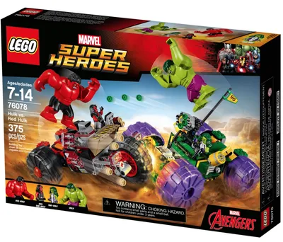 Конструктор LEGO Super Heroes 76078 Халк против Красного Халка