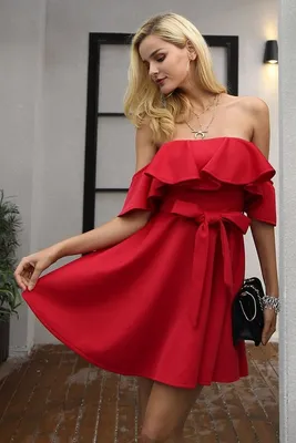 Одеваем красное! Модные красные платья 2024-2025 - фото, модели, образы