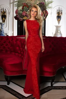 Красное платье «русалка» Isabella 16-753-2 — купить в Москве - Свадебный ТЦ  Вега