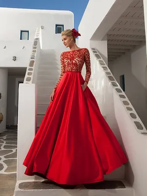 Красное вечернее платье Tarik Ediz HAWAI ✓ купить в салоне Виктория!