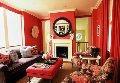 Красный цвет в домашнем интерьере: сочетания, фото – Rehouz