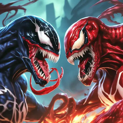 Venom VS Carnage» — создано в Шедевруме