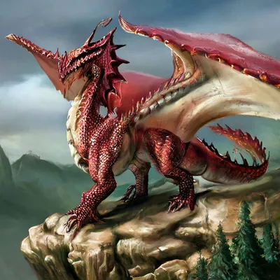 Картинки красных драконов