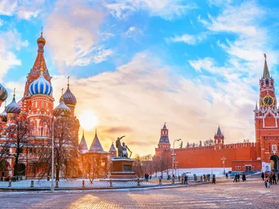 Московский кремль и красная площадь | Премиум Фото