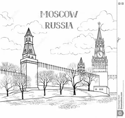 Картинки кремля карандашом фотографии