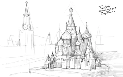 Как нарисовать кремль карандашом (45 фото) » Идеи поделок и аппликаций  своими руками - Папикпро.КОМ