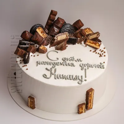 Торт на 15 лет 28035221 день рождения для любимой одноярусный кремовый со  сливками стоимостью 4 750 рублей - торты на заказ ПРЕМИУМ-класса от КП  «Алтуфьево»
