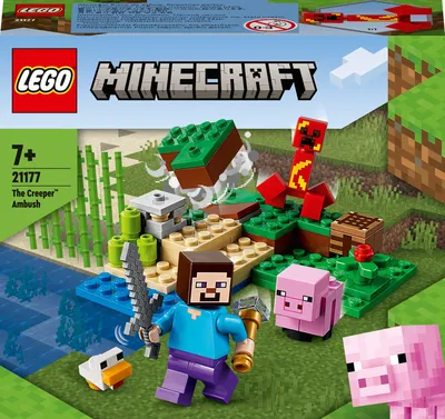 Конструктор LEGO Minecraft Шахта крипера 21155 купить по цене 31490 ₸ в  интернет-магазине Детский мир