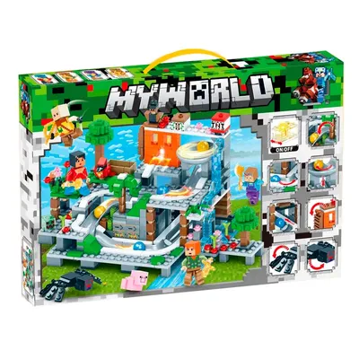 Детский конструктор Minecraft Шахта крипера Майнкрафт 1035 серия my world  блочный аналог лего lego (ID#199665523), цена: 77 руб., купить на Deal.by