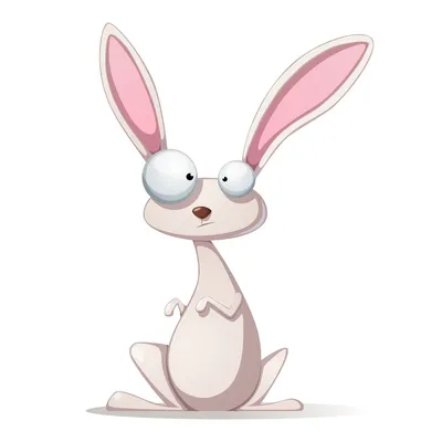Забавный кролик рисунок - 52 фото