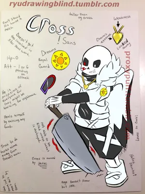 Cross!Sans || Fanart | Undertale AUs Amino