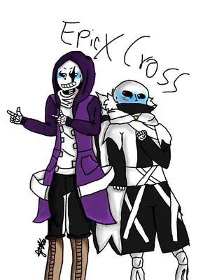 Cross!sans!!! by Ink-jumping -- Fur Affinity [dot] net