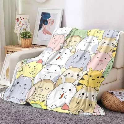 Мягкая плюшевая кровать с мультяшными животными, тонкие одеяла для пикника  с героями мультфильмов – лучшие товары в онлайн-магазине Джум Гик