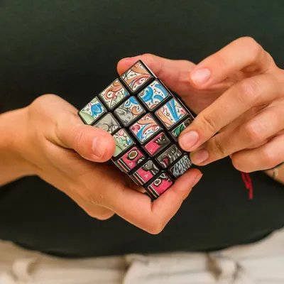 Rubik's: Кубик Рубика 3х3 без наклеек, мягкий механизм: купить настольную  игру по низкой цене в интернет-магазине Marwin | Алматы, Казахстан