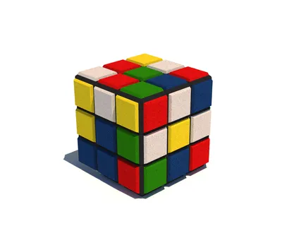 Картинка с движением кубика рубика» — создано в Шедевруме