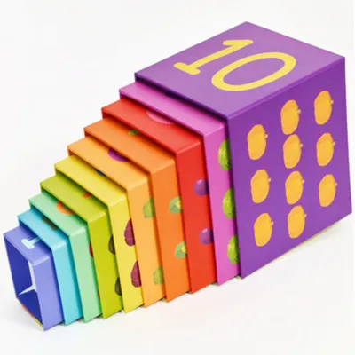 Цветные кубики из бумаги